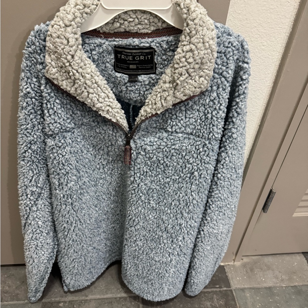 True Grit Blue Sherpa Pullover